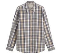 Studio Nicholson Men's View Brushed Check Long Sleeve Shirt Navy/Oatmeal