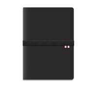 Studio Oh! Rambler Refillable Notebook, 8.6” X 6” Book With 3 A5 Booklets, 80 Pages Each of Lined Paper, Dot Grid, & Blank Pages for Drawing or Journaling, Elastic Band & Inside Pocket, Black