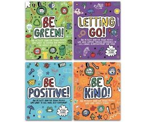 Studio Press Mindful Kids 4 Book Set Series 2 - Be Kind Be Green Be Positive Letting Go