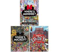 Studio Press Search And Find Activity Book Collection 3 Books Set (Where's Mickey, Where's Minnie Hardcover, Where's Spidey)