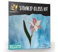 Studio Pro Pre-Cut Stained Glass Kit - Lily Flower - Make Your Own Beautiful Stained Glass Project with Ease