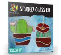 Studio Pro Pre-Cut Stained Glass Kit - Succulents - Make Your Own Beautiful Stained Glass Project with Ease