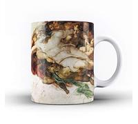Studio RB Classic Art Collection Ceramic Mug. 12. The Creation of Adam by Creazione di Adamo