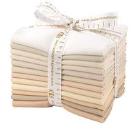 Studio RK Kona Cotton Solids Not Quite White 12 Fat Quarter Bundle Robert Kaufman Fabrics FQ-909-12