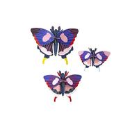 Studio Roof 3D Wall Decoration, Large Swallowtail 3 Pack (TTM108)