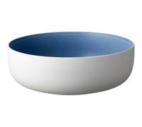 Studio Round - North Salad Bowl 25 cm, Matte white/Matte river - Blue
