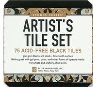 Studio Series Artist's Tiles: Black (75 pack) by Peter Pauper Press (25-Oct-2014) Hardcover
