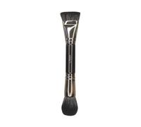 Studio10 Double Ended Vegan Cheek Brush for Blusher Bronzer and Contour Soft Cruelty Free Makeup Brush for Mature Skin Cream or Powder Application Blending Sculpting and Natural Definition