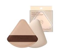 STUDIO17 Pang Pang Triangle Makeup Powder Puff 1 Pc | Latex Big Makeup Sponge for Foundation | Fluffy Cushion Puff with Narrow Tip | Korean Makeup Puff for Foundation and Powder | 2.2In Diamater