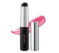 STUDIO17 Silicone Lip Brush for Lip Coloring | Lip Makeup Brush for Even & Detailed Application on Lip Color | Silicone Tip for Easy Use & Hygiene | Korean Lip Brush with Portability, Black