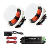 STUDIOFINIX 6.5" 300 Watts Bluetooth Ceiling Speakers Home Recessed Speaker System Suitable for Indoor,Kitchen,Home Theater,Bedroom,Office,Covered Patio（2 Speakers）
