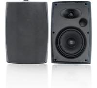 STUDIOFINIX 6.5 Inch 400W Outdoor Speakers Wired Waterproof Passive with Powerful Bass, Wall Mount Speakers for Patio Garden Poolside Home(Pair,Black)