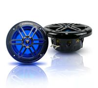 STUDIOFINIX 6.5 Inch 700W Marine Speakers with LED Lights -2 Way Weather Resistant Boat Speakers Perfect for Boats, ATVs, UTVs （Pair,Black）