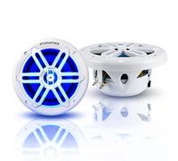 STUDIOFINIX 6.5 Inch 700W Marine Speakers with LED Lights -2 Way Weather Resistant Boat Speakers Perfect for Boats, ATVs, UTVs （Pair,White）
