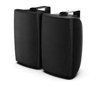 STUDIOFINIX 8-Inch 600W Passive Outdoor Speakers, IP44-Rated Waterproof, Wired Connection, Wall-Mountable All-Weather Speakers for Patio, Indoor, Deck, Yard (1 Pair, Black)