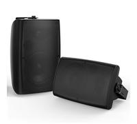 STUDIOFINIX 8 Inch Outdoor Bluetooth Speakers - Wall-Mountable, Waterproof & Rustproof, Indoor/Outdoor Compatible, Powerful Immersive Sound with Great Coverage for Patio, Yard, Deck(Black)