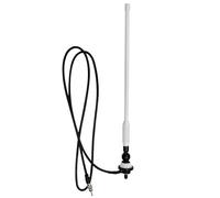 STUDIOFINIX Marine Boat Antenna Waterproof AM FM Aerial Car Receiver Flexible Rubber Duck Aerial for Car Truck Radio Van Caravan Motorhome Yacht White