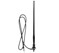 STUDIOFINIX Waterproof Marine Radio Antenna- Rubber Duck Dipole Flexible Mast FM AM Antenna for Boat, Radio, Car, ATV, UTV, SPA(BLACK)