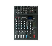 Studiomaster CLUB XS6+ 6 Channel PA Mixing Desk - Bluetooth Audio Mixer with USB/SD Recording, 16 DSP Effects, Phantom Power & Compression for DJ & Live Sound
