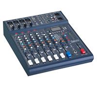 StudioMaster Club XS 8-Channel Mixer | PA Mixing Desk with Bluetooth Audio Streaming, USB/SD Media Player, Phantom Power Support, Built-in DSP Effects | Compact Live Sound & Recording Mixer with USB