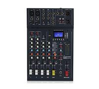 Studiomaster Club XS6 6-Channel Mixer Desk - Compact Analog Audio Mixer with Built-In DSP Effects, Bluetooth Connectivity, USB Playback & Recording, Ideal for Live Sound, Studio & Podcasting