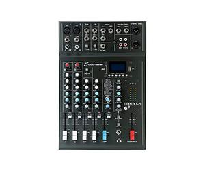 Studiomaster CLUB XS6+ 6 Channel PA Mixing Desk - Bluetooth Audio Mixer with USB/SD Recording, 16 DSP Effects, Phantom Power & Compression for DJ & Live Sound