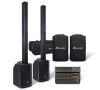 Studiomaster Direct 101MX 10" Column Array PA System with Club XS10 10 Channel Mixer