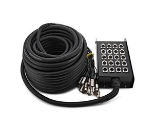 Studiospares 16/4 XLR Stage Box & Snake 30m