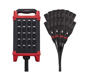 Studiospares 16/4 XLR Stage Box & Snake 8m