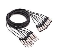 Studiospares 8-Way XLR (M) - 6.35mm TRS (M) Loom 2.5m