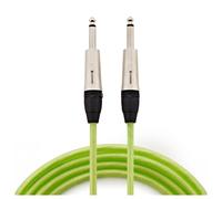 Studiospares Glow Instrument / Mono Jack Cable 10m Green