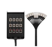 Studiospares Pro 8 XLR/4 Jack Stage Box & Snake 10m