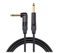 Studiospares Pro Neutrik Mogami Guitar Cable Angled Jack 1m Black