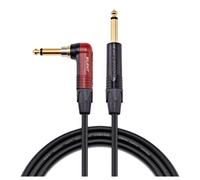 Studiospares Pro Neutrik Silent Mogami Guitar Cable Angled Jack 15m Black