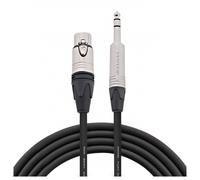 Studiospares Pro Neutrik XLR Female - Balanced Jack Mogami Cable 2.5m Black