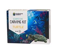 STUDIOSTONE Creative DIY Arts & Crafts Carving Kit Kids Adults Turtle Sculpture Soapstone