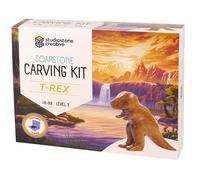 STUDIOSTONE CREATIVE DIY Arts & Crafts Carving Kit Kids Adults Tyrannosaurus (T Rex) Sculpture Soapstone