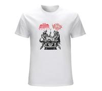 STUDO&PCRA Men's Archgoat Satanic Warmaster Lux Satanae 13 Hymns of Finnish Devil Worship T-Shirts White XL