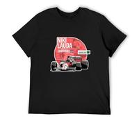 STUDO&PCRA Men's Costume Niki Lauda - 1985 Zandvoort Tribute T-Shirts Black S