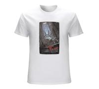STUDO&PCRA Men's Escape from New York VHS Home Video Cover 1997 Kurt Russell Movie T-Shirts White XXL