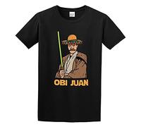 STUDO&PCRA Men's OBI Juan Cinco De Mayo Mexican Obiwan Kenobi T-Shirts Black L