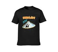 STUDO&PCRA Men's Parliament Funkadelic Mothership Connection George Clinton T-Shirts Black L