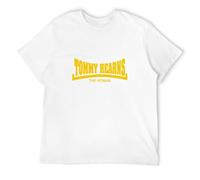 STUDO&PCRA Men's Tommy Hearns - 'The Hitman' Retro Boxing T-Shirts White 3XL