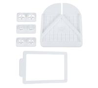 Studs Embedding Device Clay Earring Making Set for Clay Jewelry Featuring Various Size Cutter and Positioning Board Earring Post Embedder Tool