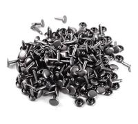 Studs for Clothing 100 Sets 9 * 12 Double-Sided Rivets Studs | For Handmade Sewing Accessories, Leather Fasteners, Clothing And Bag Accessories(Gray)