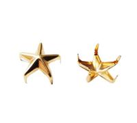 Studs for Clothing Decorative Rivets 7mm 10mm 15mm 20mm | Stars Spike Claw Studs Rivets Decorative Rivets Costume Studs DIY(Gold 10mm-20Pcs)