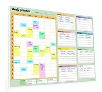 Study and Revision Planner Pad for Students - 52 thick A4 sheets for school, college and university revision and exams - Academic Planner