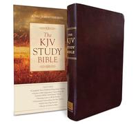 Study Bible-KJV: King James Version Burgundy Genuine Bonded Leather Study Bible (KJV Study Bible)