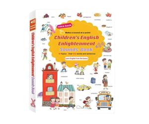 Study Book, Interactive Learning Tool, 27x20cm, Early Learning English, English Words Sound-Book, Enchance Vocabulary, For Preschool Kindergarten School Classroom Library Men Women