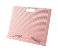 Study Book Rest with Adjustable Tilt, B | Foldable Reading Stand, Metal Page Clips, ABS Desk for Homework Use